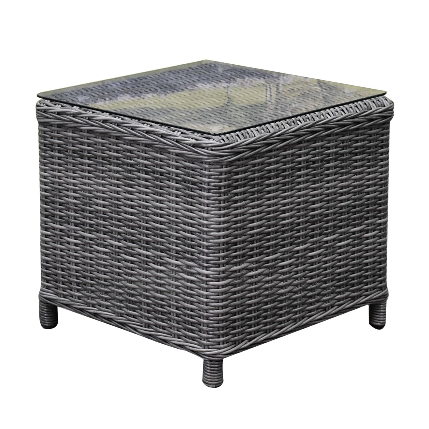 AVH-Collectie Toscane XL bijzettafel 50x50xH46 cm antraciet