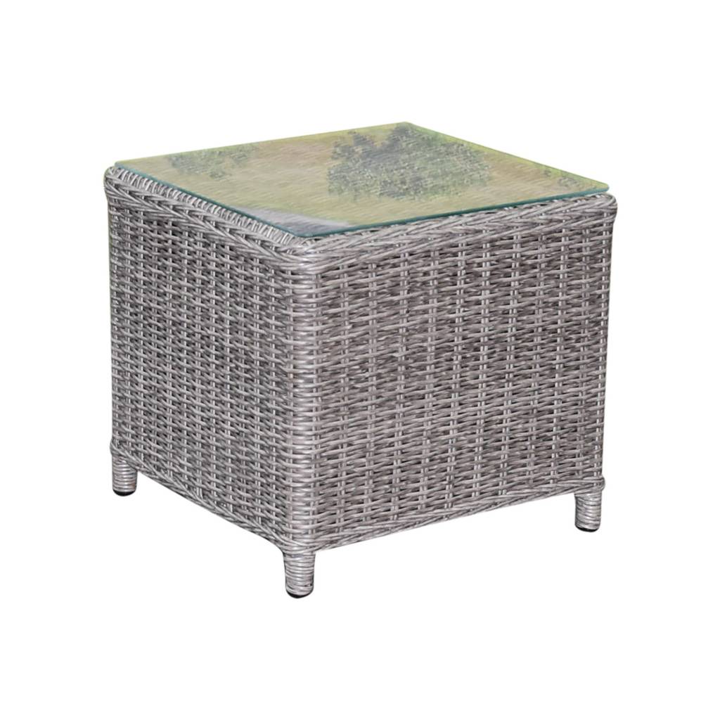 AVH-Collectie Toscane XL bijzettafel 50x50xH46 cm grijs