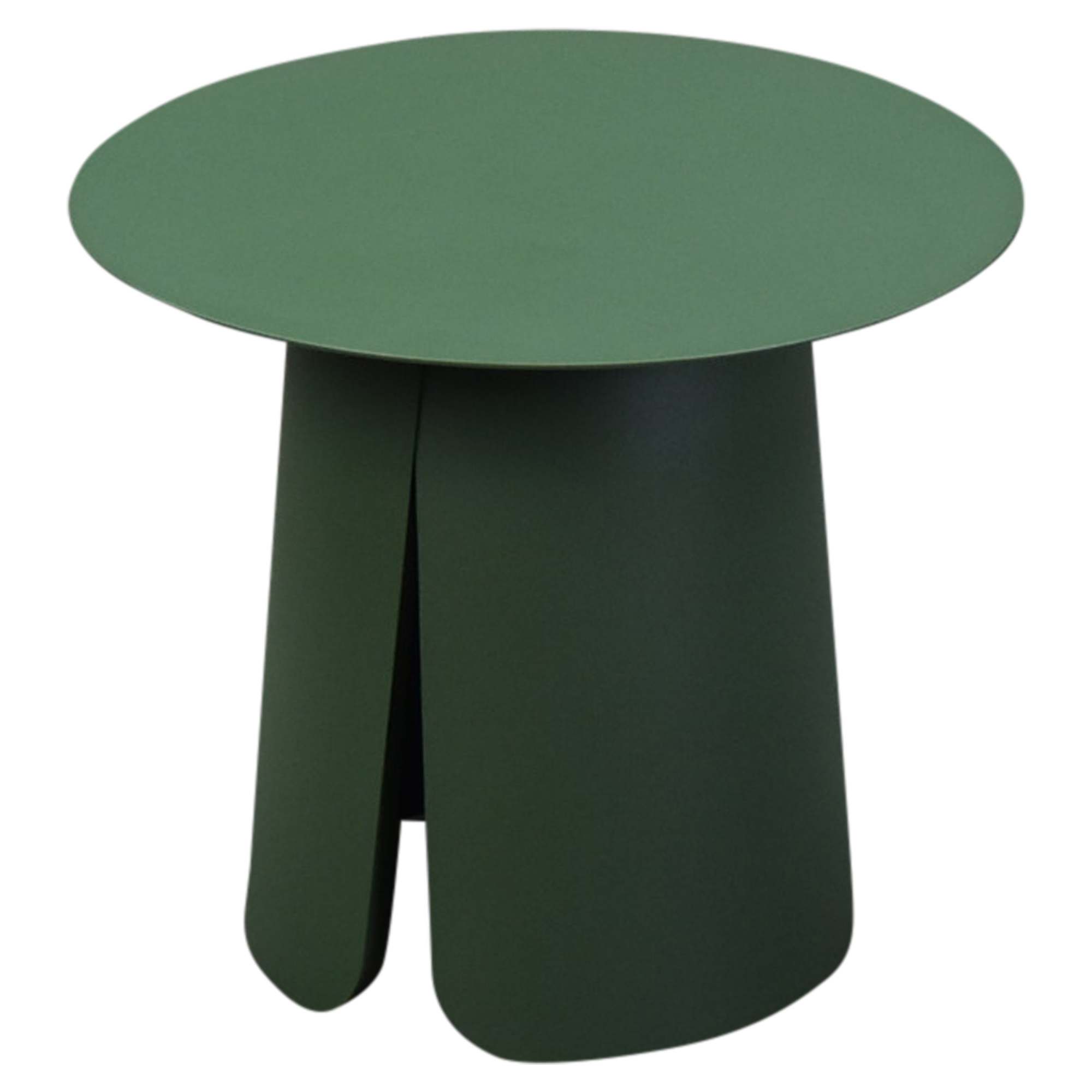AVH-Collectie Barolo bijzettafel 45cm rond H39cm aluminium groen