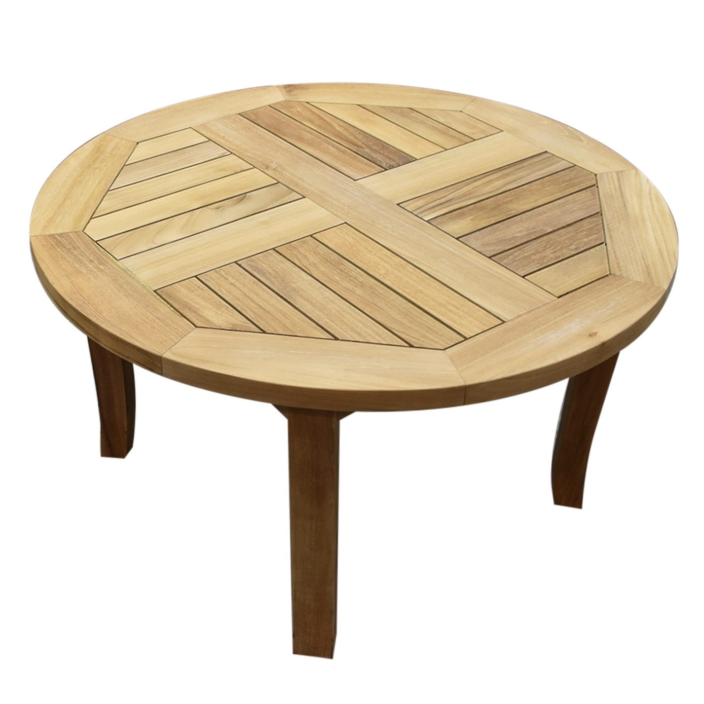 AVH-Collectie Rosanna lounge tuintafel 80x80xH45 cm rond teak