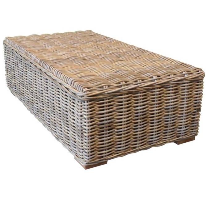 AVH-Collectie Nissah lounge tuintafel 136x75 naturel rotan