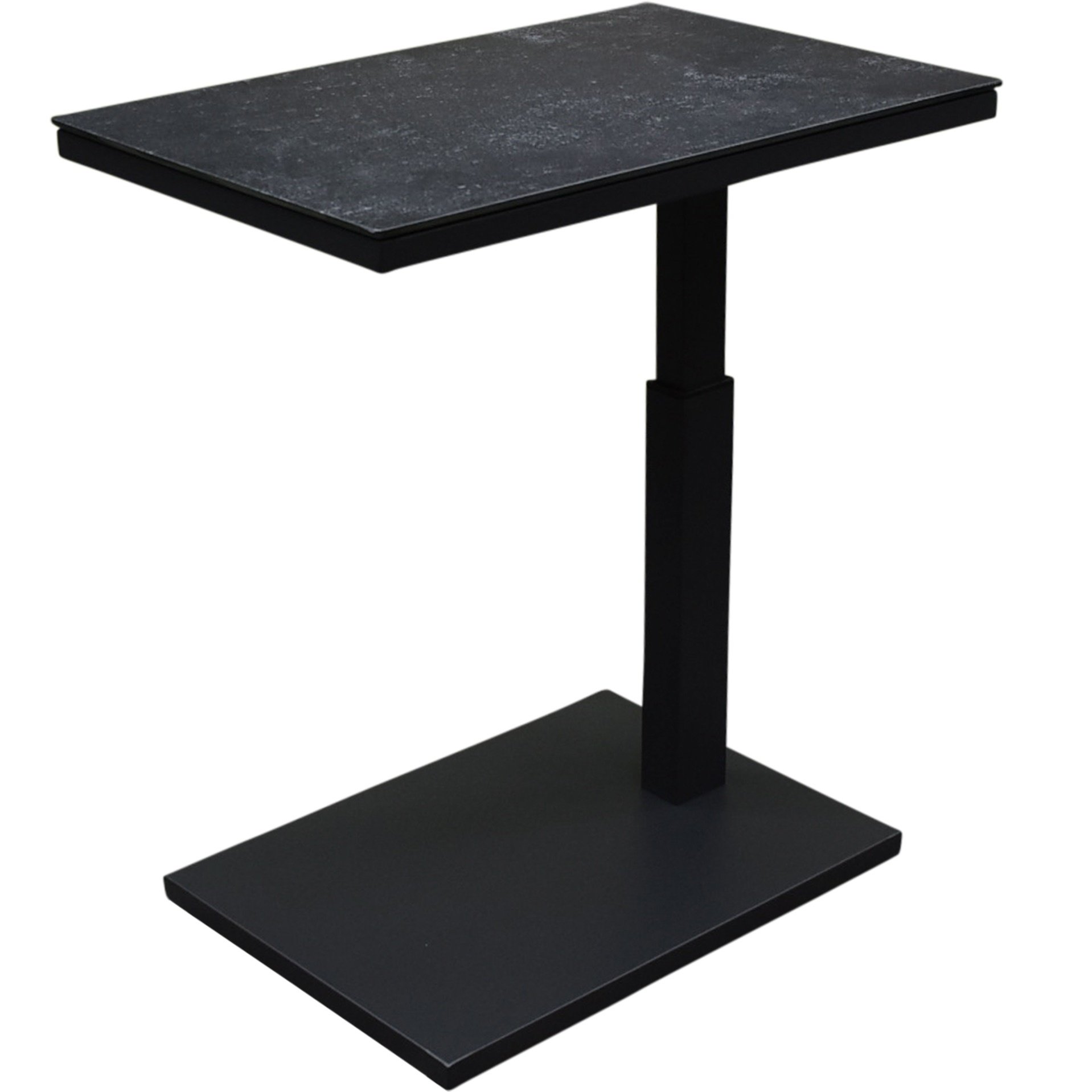 AVH-Collectie Tracy bijzettafel 60x40xH46-67 cm in hoogte verstelbaar antraciet