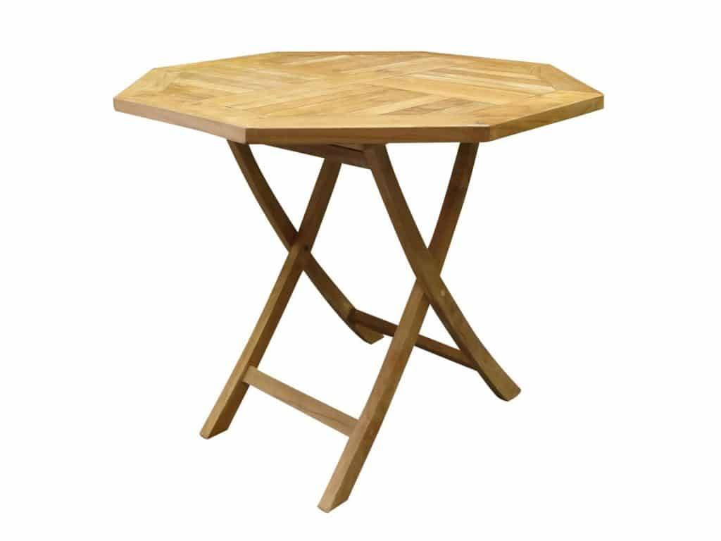 AVH-Collectie Klaptafel 90 cm achtkantig teak