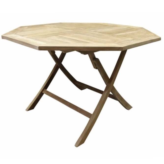 AVH-Collectie Klaptafel 120 cm achtkantig teak