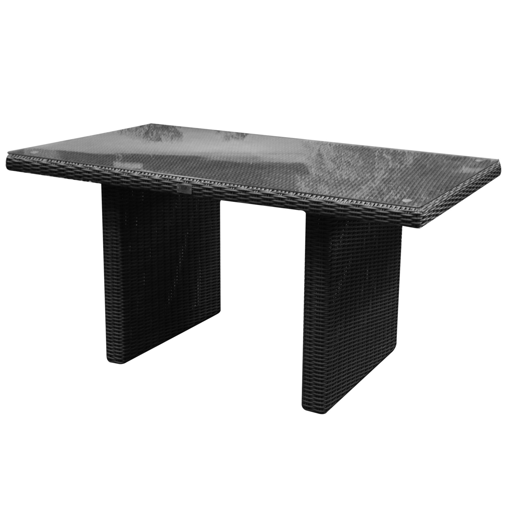 AVH-Collectie Ibiza premium lounge-diningtafel 140x80xH70 cm antraciet