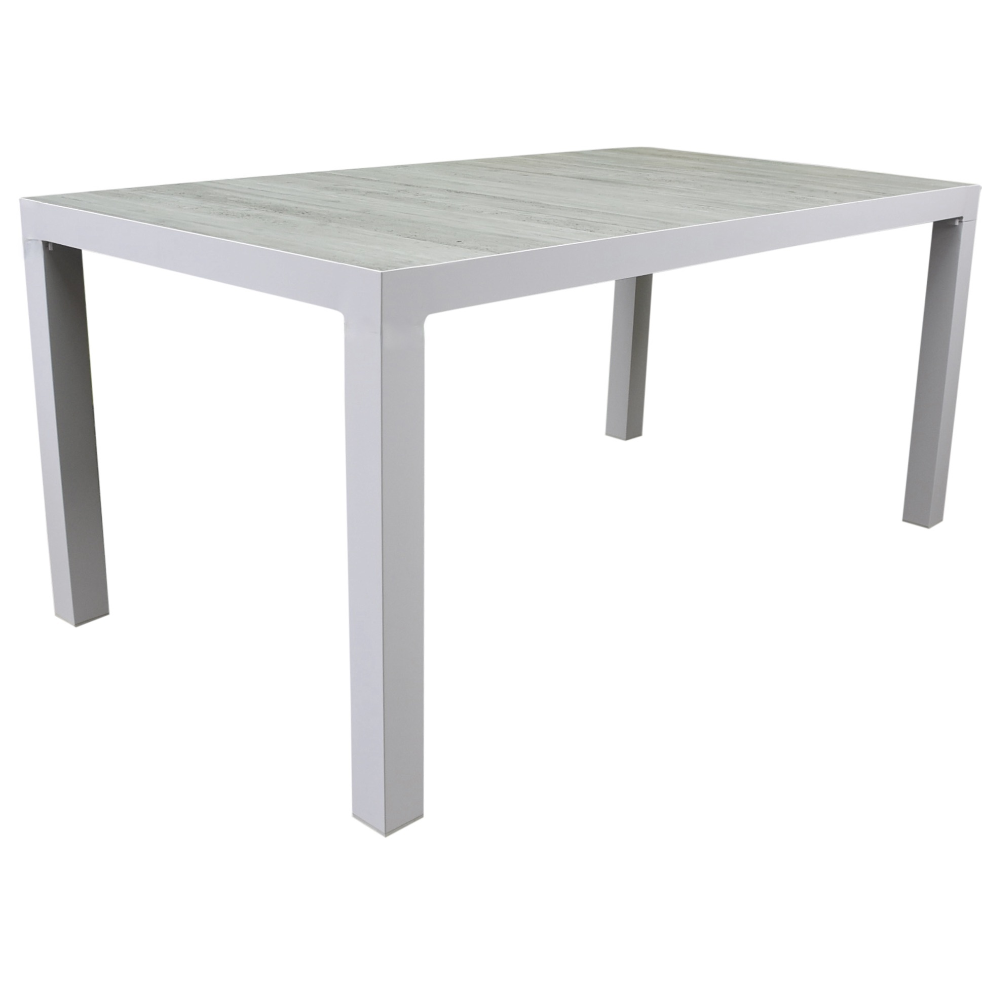 AVH-Collectie Fresno dining tuintafel 160x90xH74 cm wit