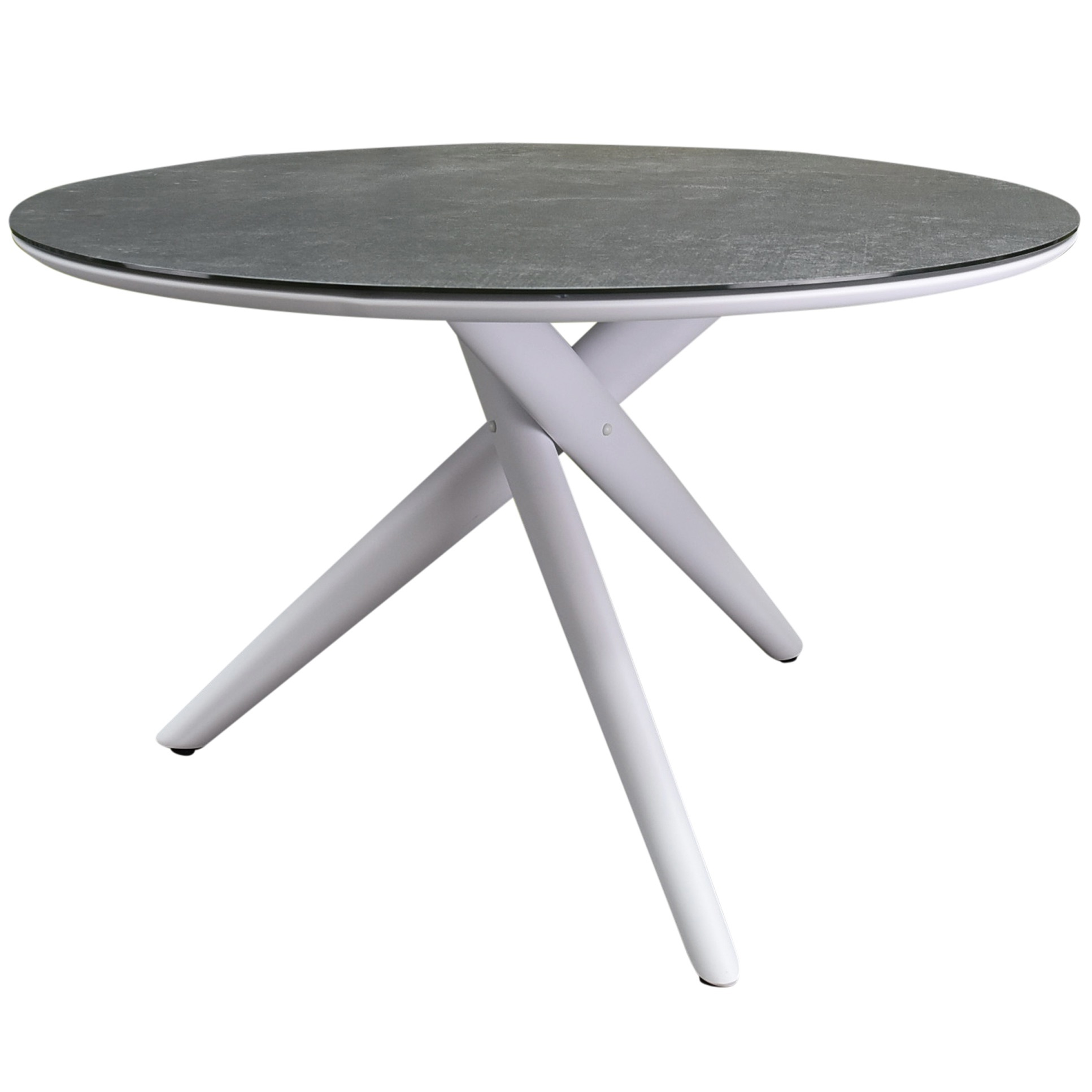 AVH-Collectie New Valley dining tuintafel rond 120 cm wit keramiek