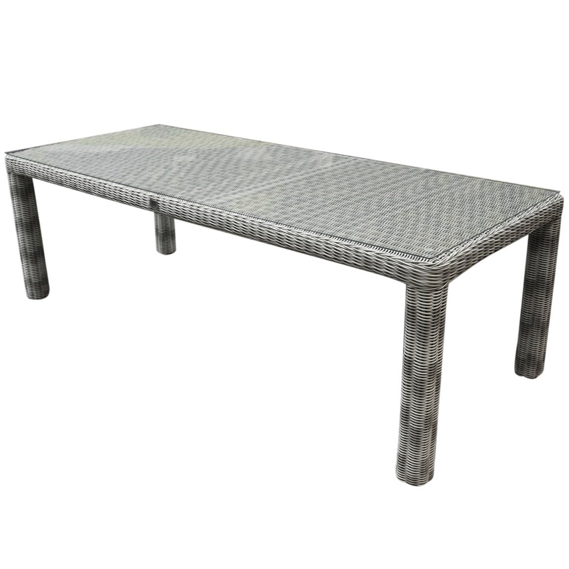 AVH-Collectie Bergamo dining tuintafel 240x100xH78 cm wit grijs