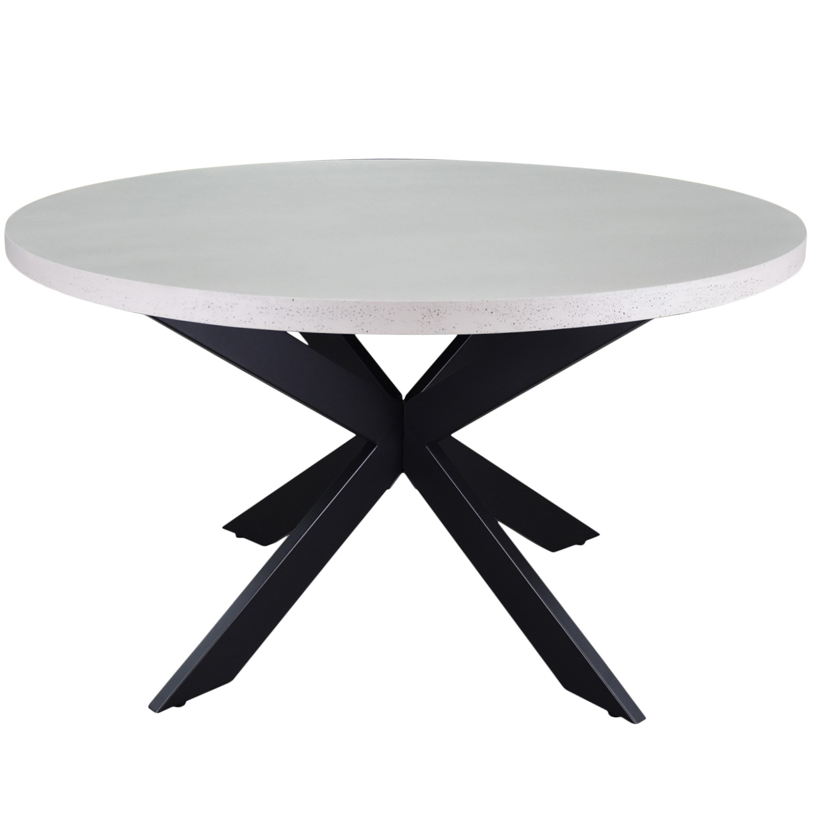 AVH-Collectie Sega dining tuintafel polystone 135 cm rond antraciet