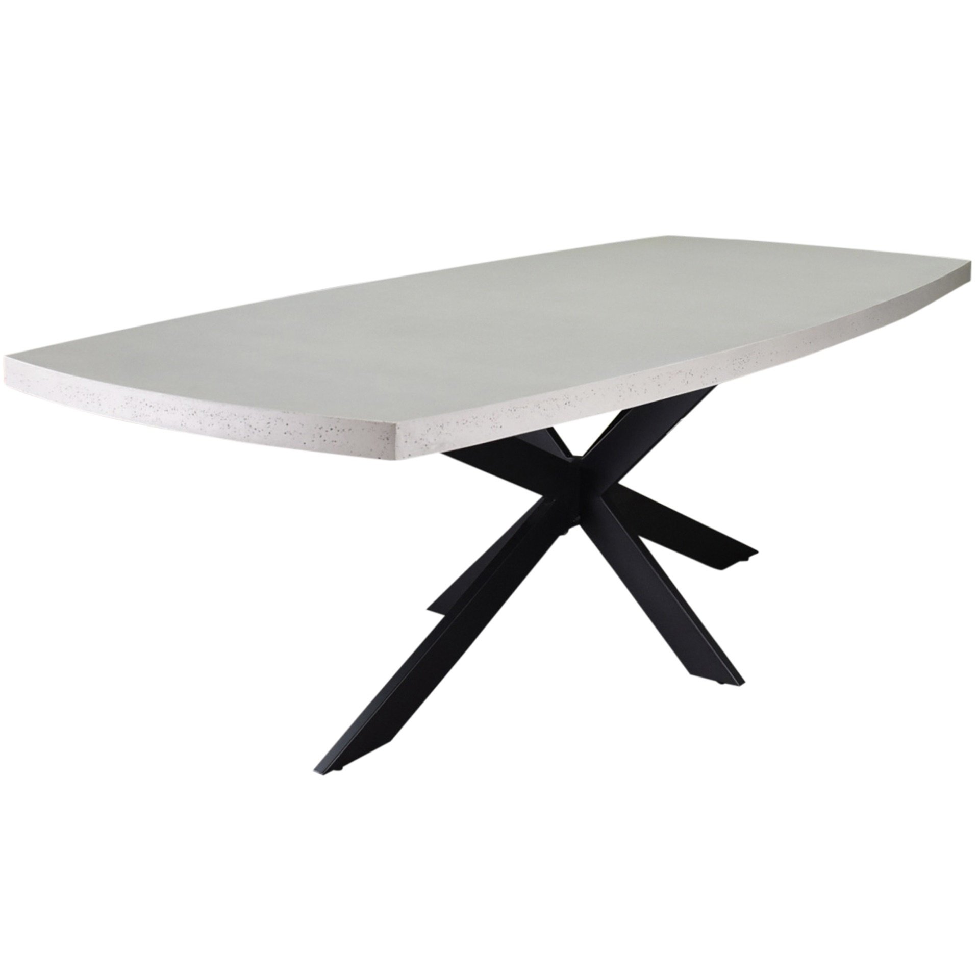 AVH-Collectie Salo dining tuintafel 240x110xH77 cm polystone antraciet
