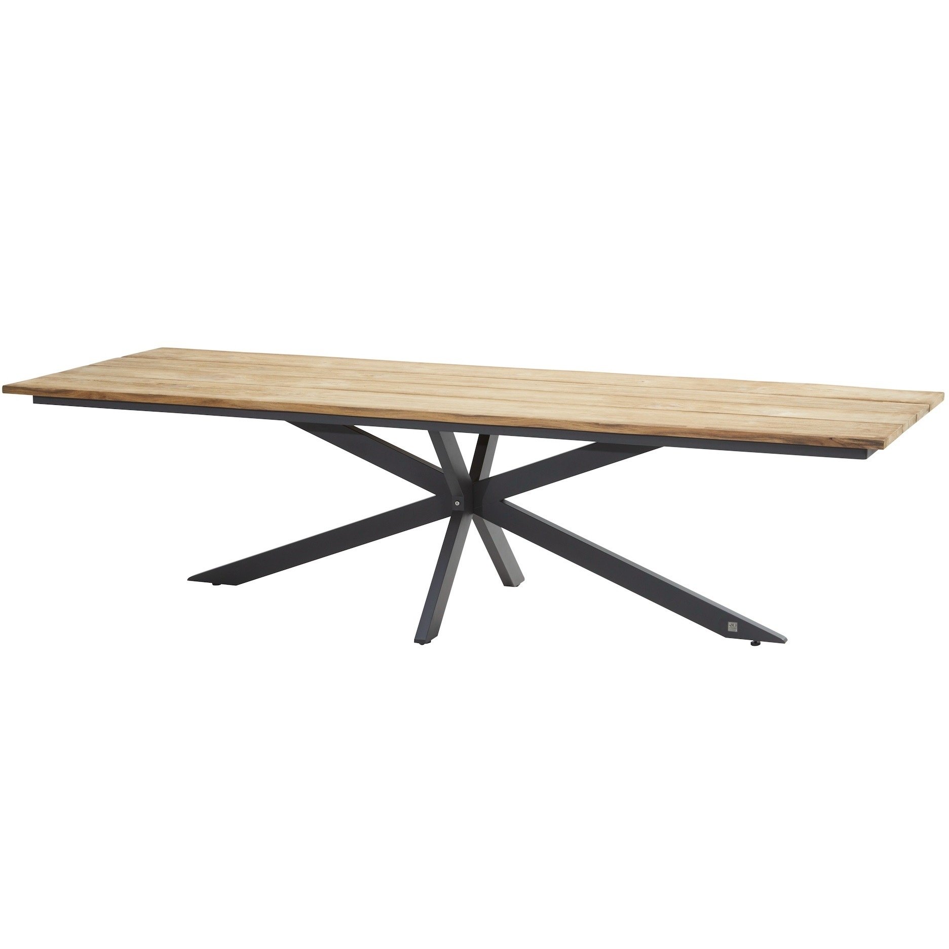 4 Seasons Outdoor Minerva dining tuintafel met Robusto teakblad 280x95xH75 cm 