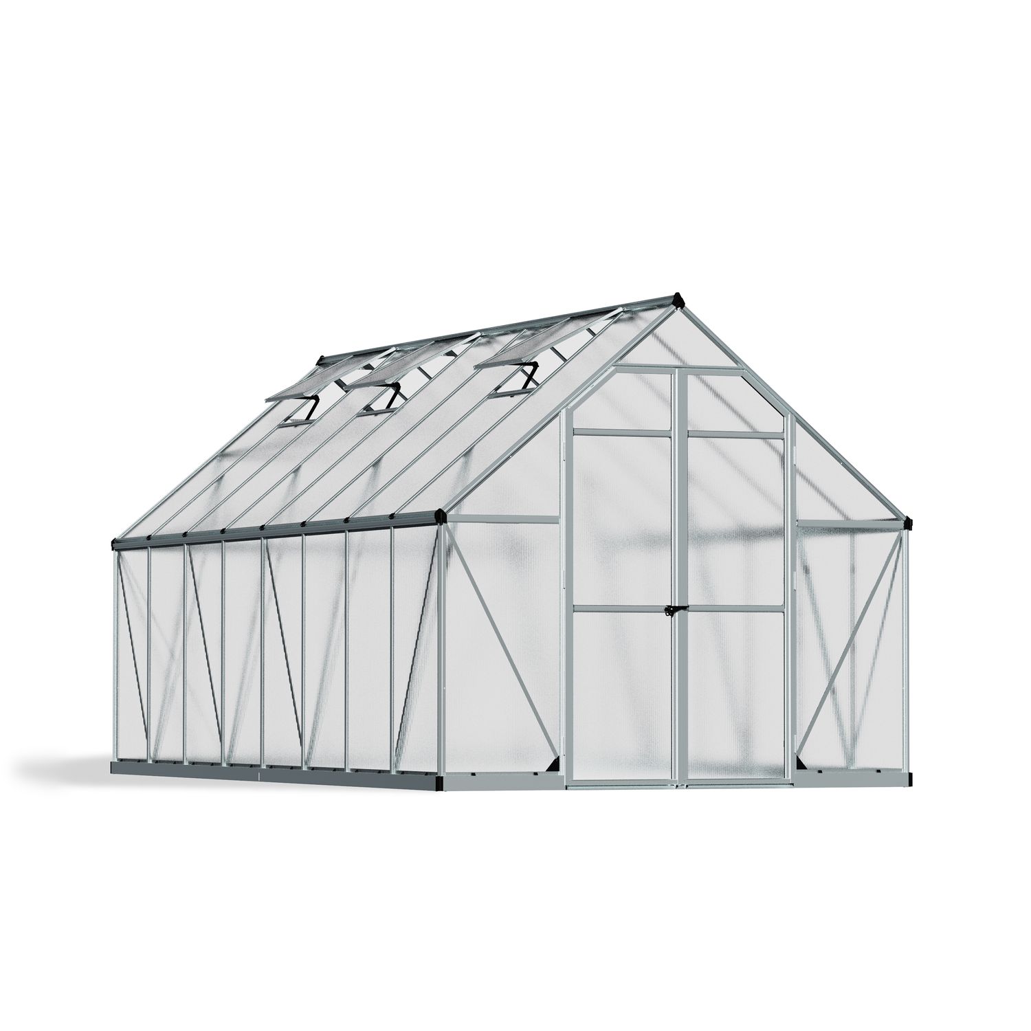 Canopia Tuinkas Essence 8x16 - Polycarbonaat - Transparant - 244x484x229 Cm