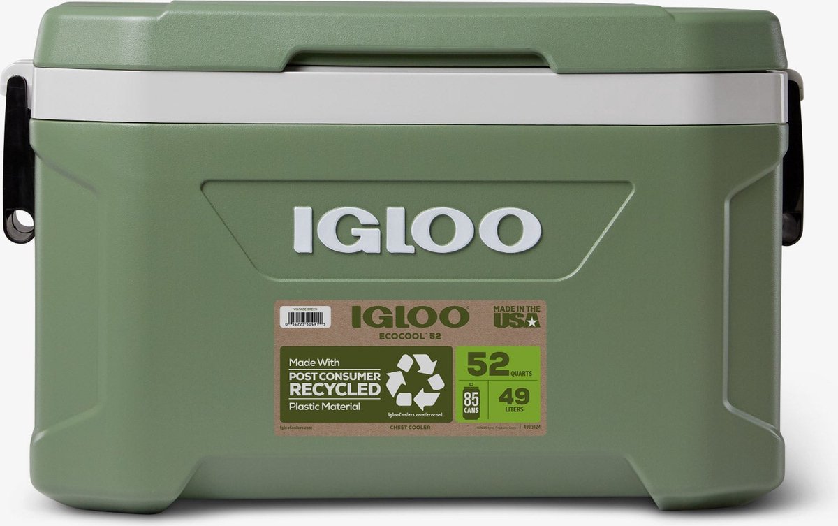 Igloo ECO52 ECOCOOL 52 passieve koelbox vintage design