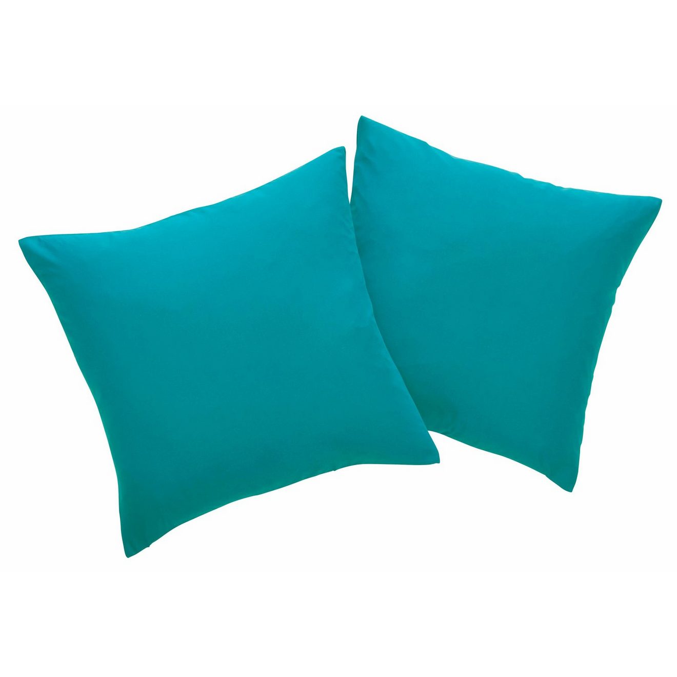 My home Sierkussen Parry Microfaser set van 2, unikleur, kussenovertrekken zonder vulling, met ritssluiting (combi-set, 2 stuks)