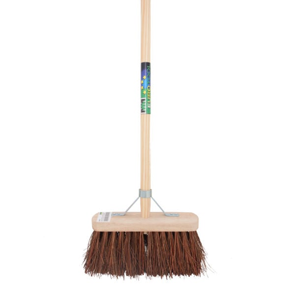 MM Eurotool Bezem FSC 29cm met steel 150cm en stokhouder