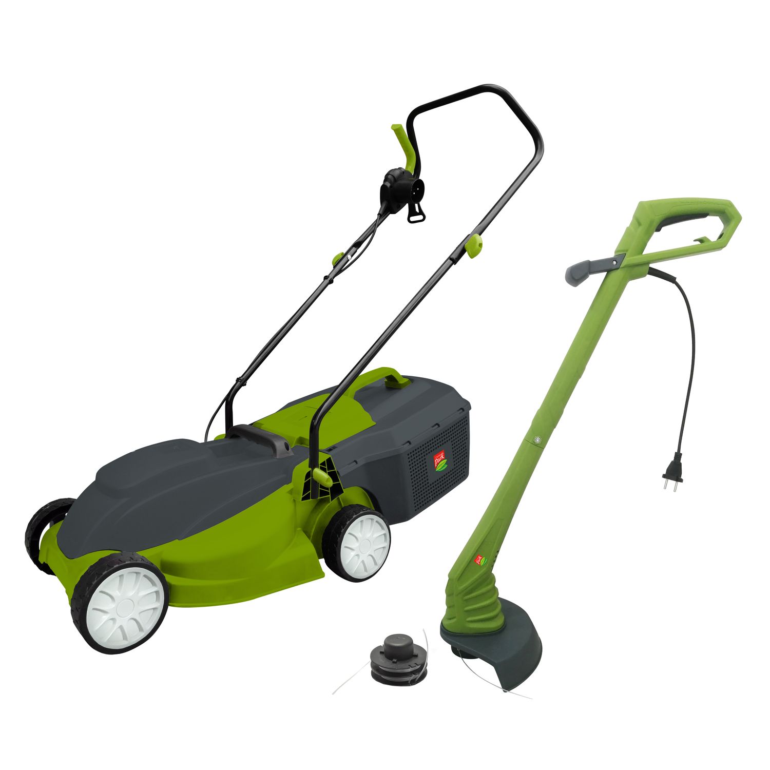 Central Park Elektrische Grasmaaier Tp - 32cm Maaibreedte - 1300w – Incl. 25l Grasopvangzak + Grastrimmer 22cm - 250w