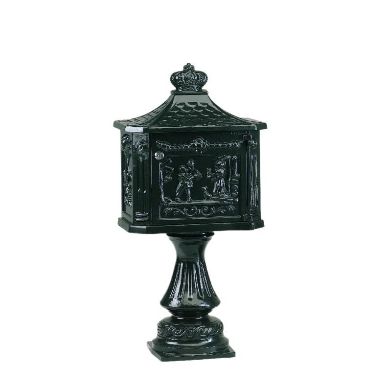 KS Verlichting Nostalgische brievenbusPostbox B2D op poot - zwart - 1702