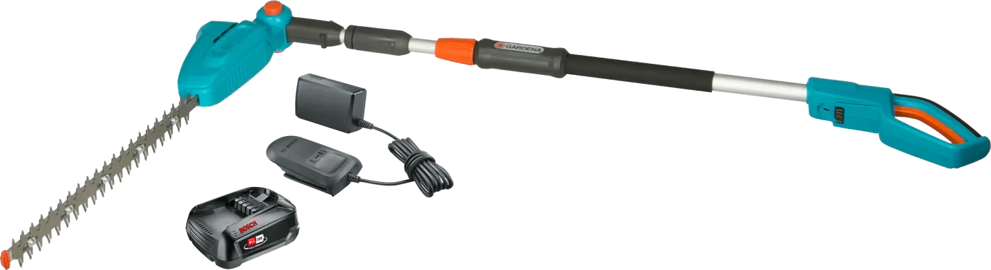 Gardena THS 42/18V P4A + Bosch Starterset 18V 2,5 Ah Accu
