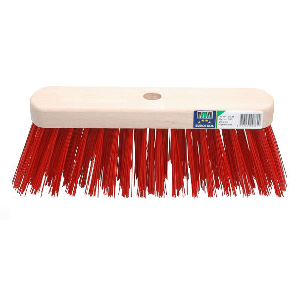 MM Eurotool Bezem FSC 29 Centimeter Kunstvezel Rood