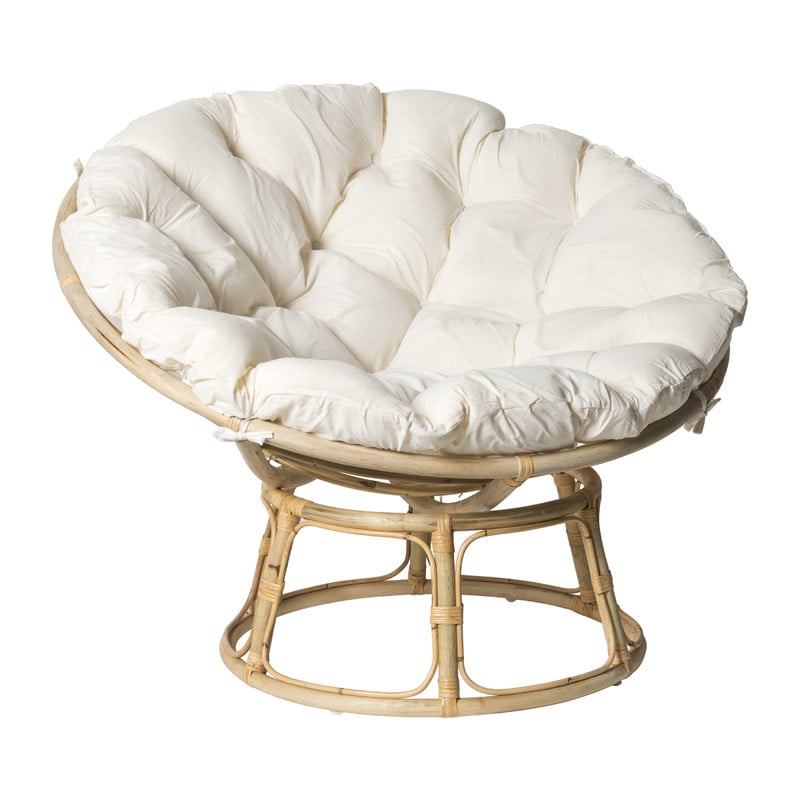Xenos Rotan loungestoel Papasan - naturel - ø100x80 cm