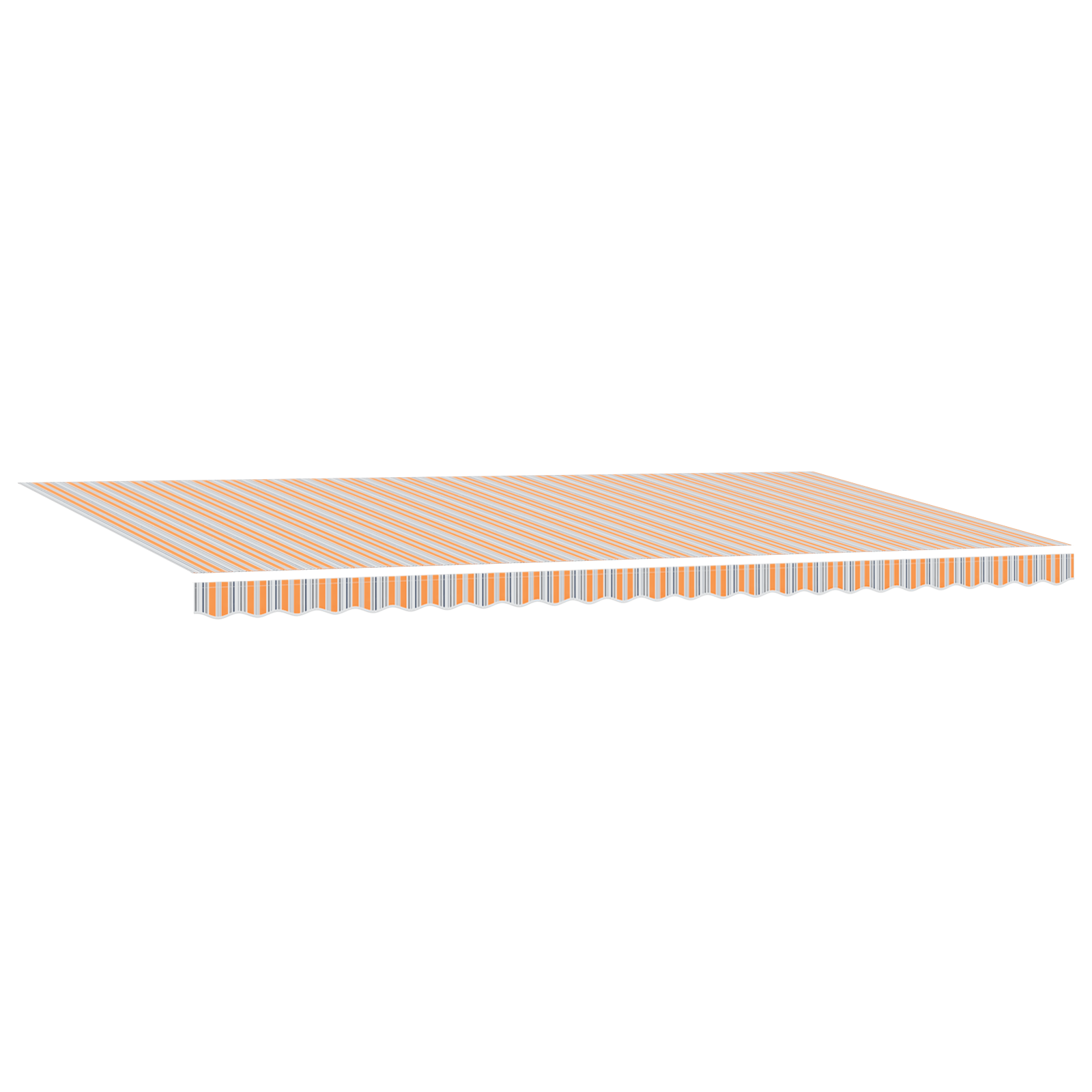 vidaXL Automatische Intrekbare Luifel met LED Multicolor Stripes 600x300 cm
