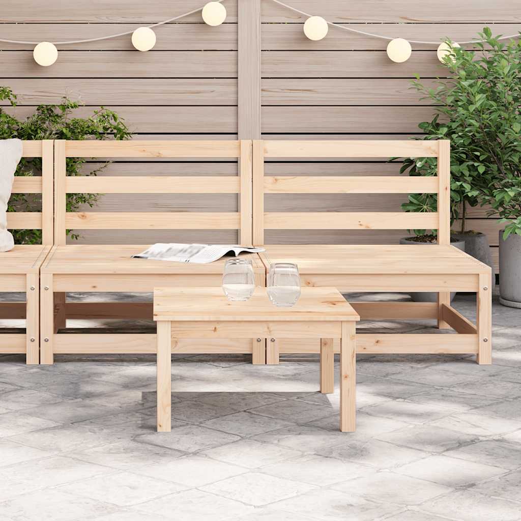 vidaXL Tuinmiddenbanken 2 st massief grenenhout