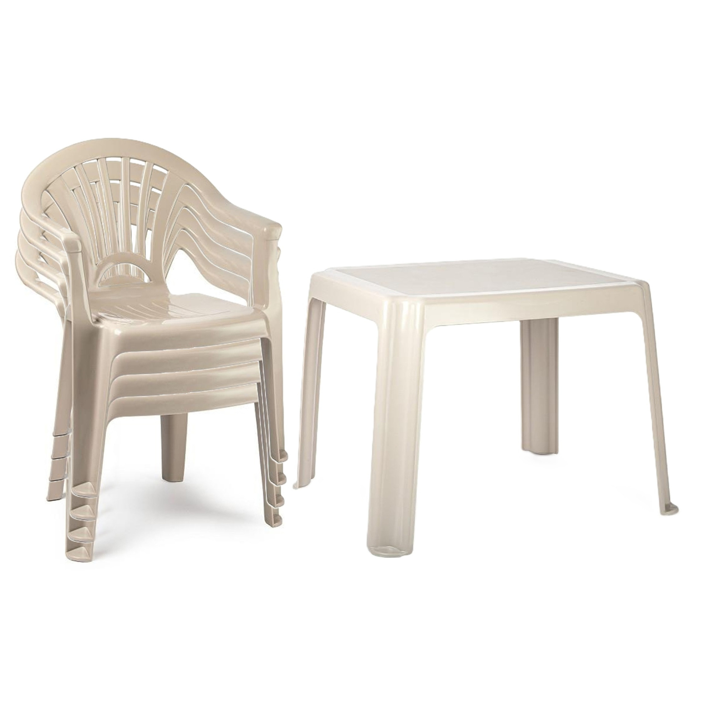 PlasticForte Tuinstoelen en tafel set voor kinderen