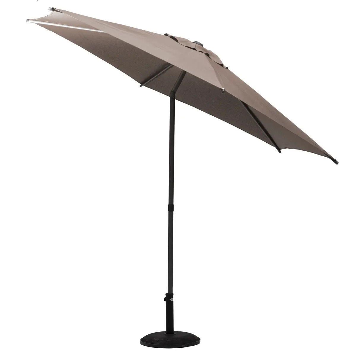 Hesperide Hespiride tuin Parasol Soya - taupe - D270 x H220 cm - Steel mm -