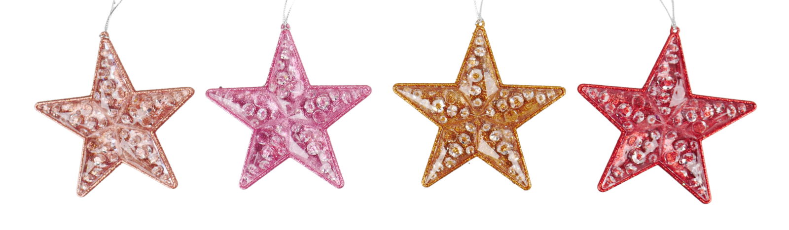 Kurt s adler 4.5 inch Star Orna X 4. 5x5x10 cm kerstornament - 