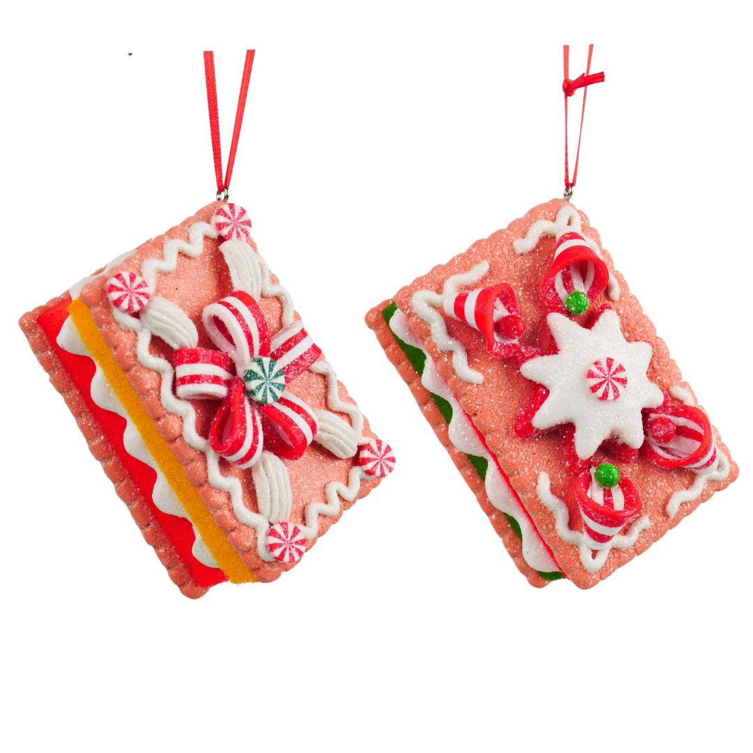 Kurt s adler 3.25 inch H Clay Dough Cookie Orna X 2. 5x5x10 cm kerstornament - 