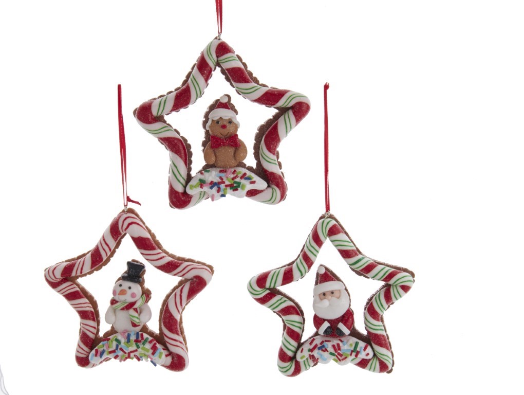 Kurt s adler Orn.pvc stripe star h8cm a3 - 