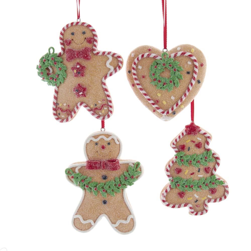 Kurt s adler Claydough Gingerbread With Holly 3.5 Inch - 