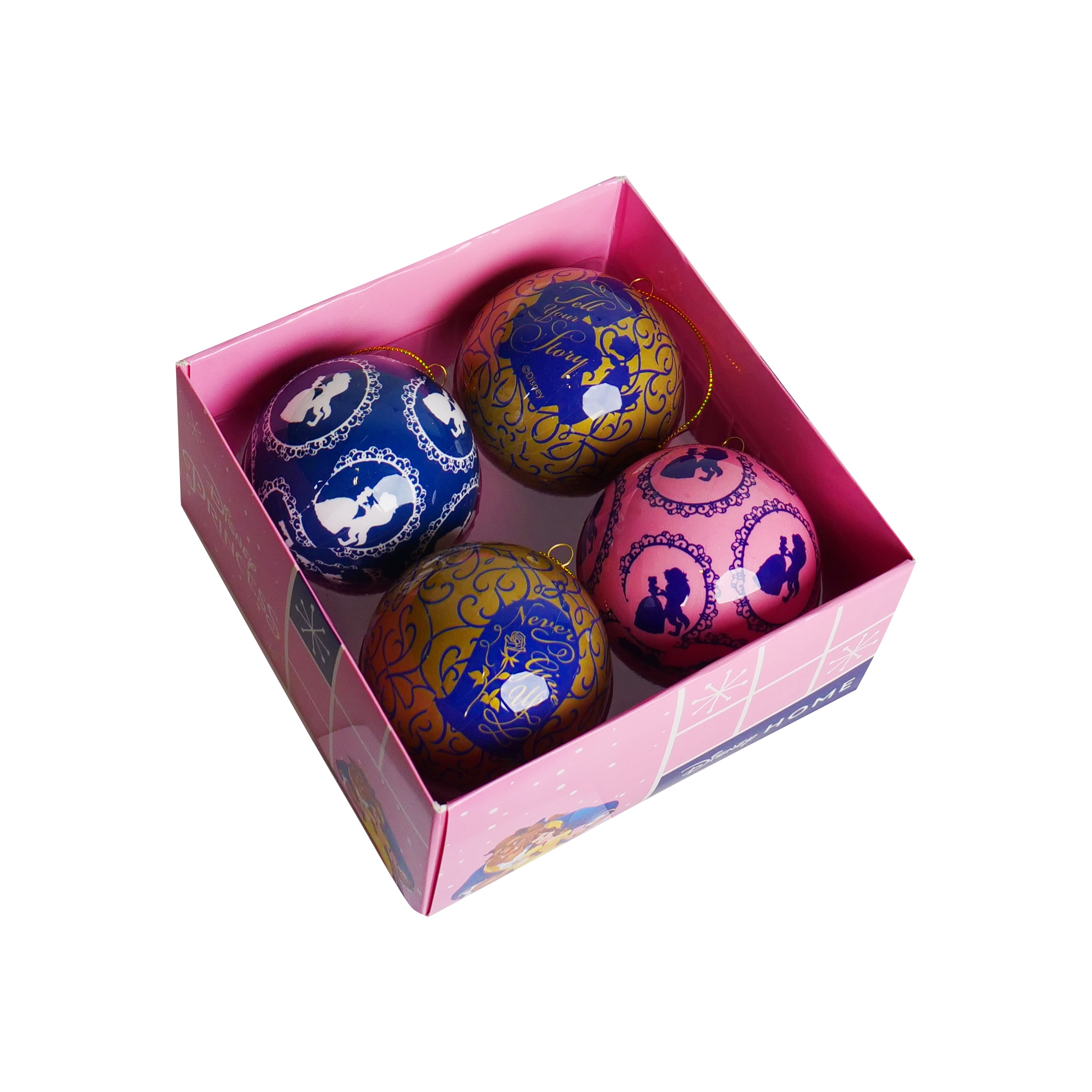 Kurt s adler Box kerstbal plastic 75mm b&tb 4st - 