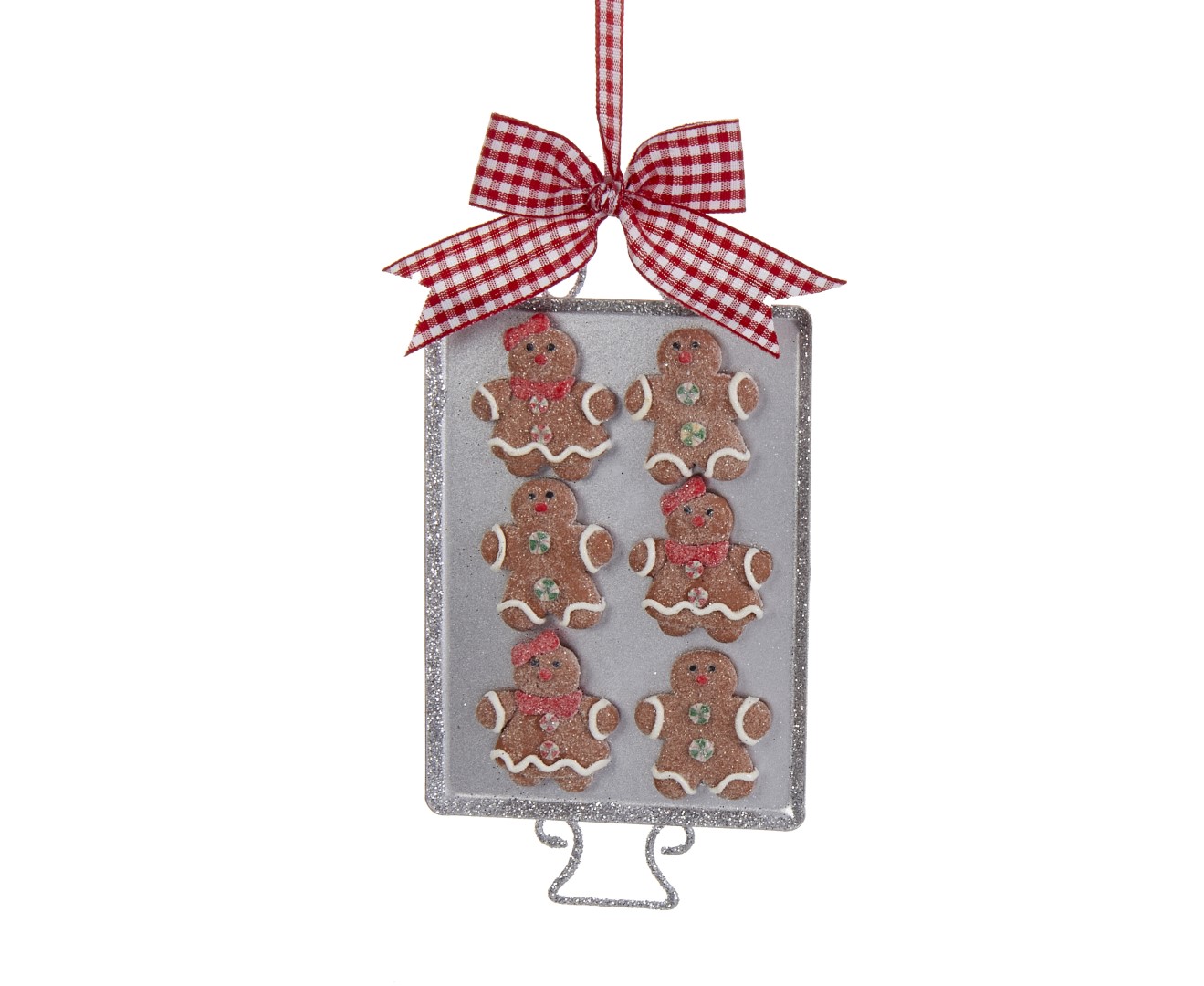 Kurt s adler Met Tray With Claydough Gingerbread 6 Inch - 