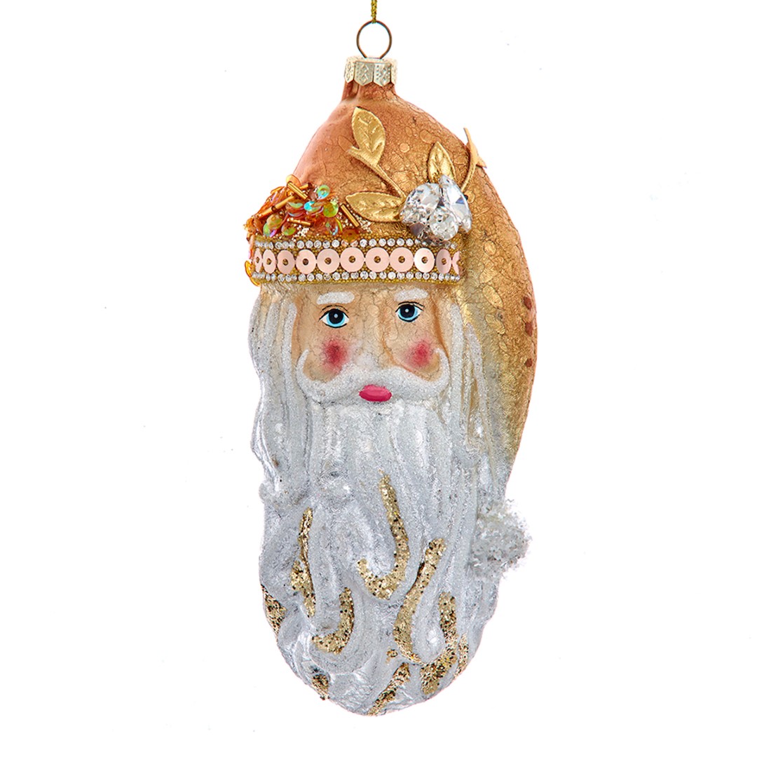 Kurt s adler Ornament glas santa hoofd l17cm - 
