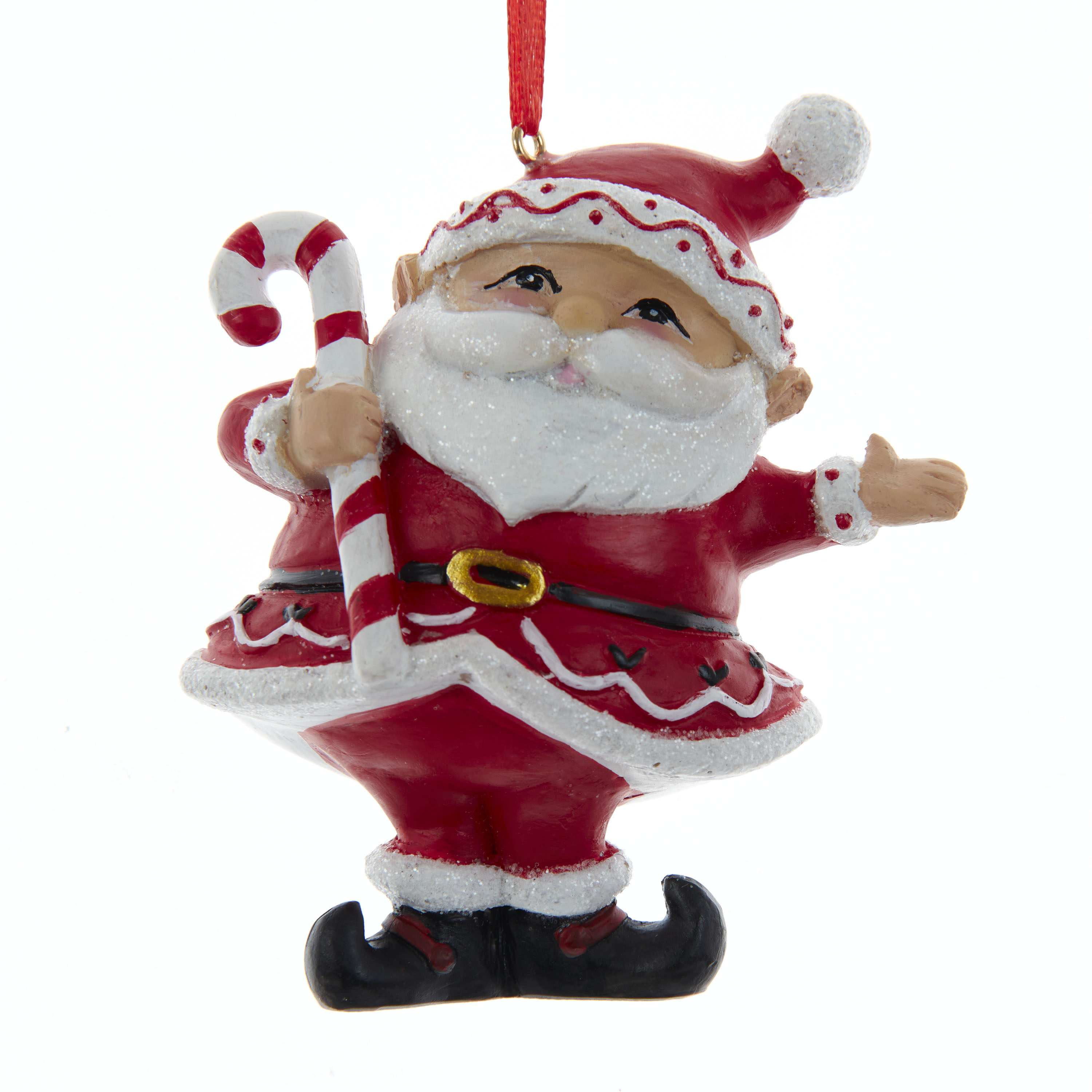 Kurt s adler Ornament plastic kerstman zuurstok l8cm - 