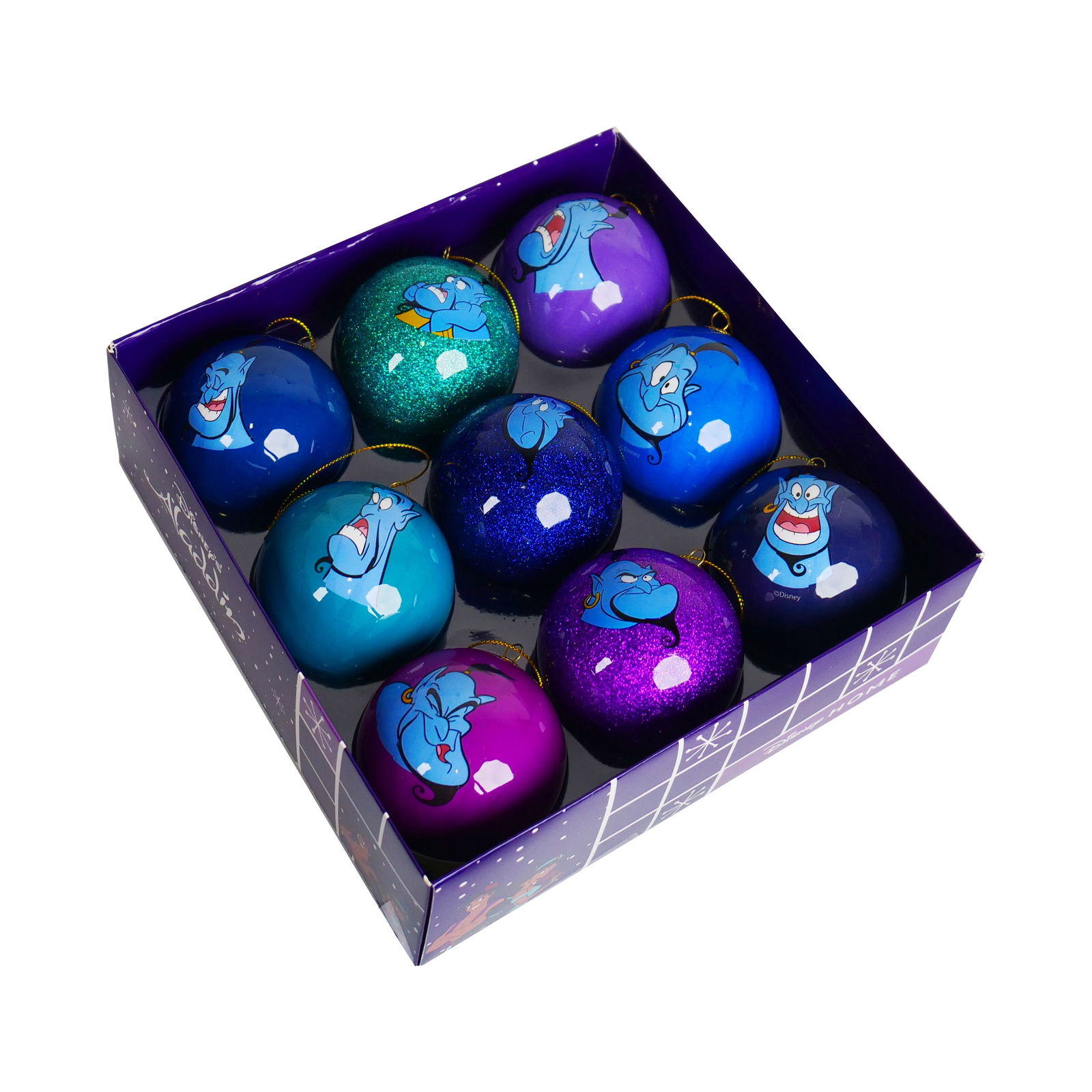 Kurt s adler Box kerstbal plastic 75mm genie 9st - 