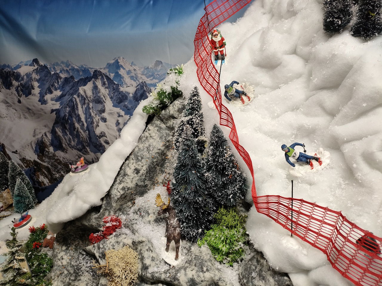 My village Hervormbare sheet Sneeuw 60x50 cm kerst - 