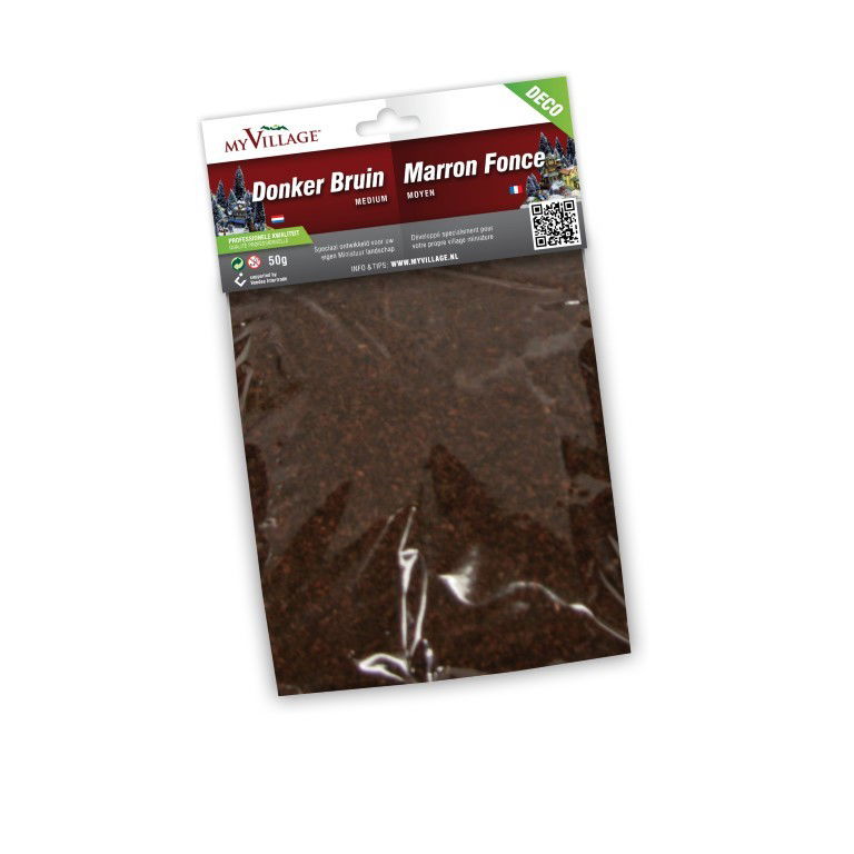 My village Strooisel - donker bruin - medium - 50g - 