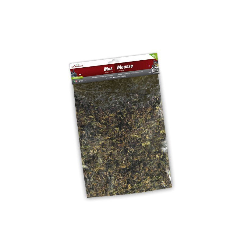 My village Strooisel - mos - groen/bruin - 120g - 