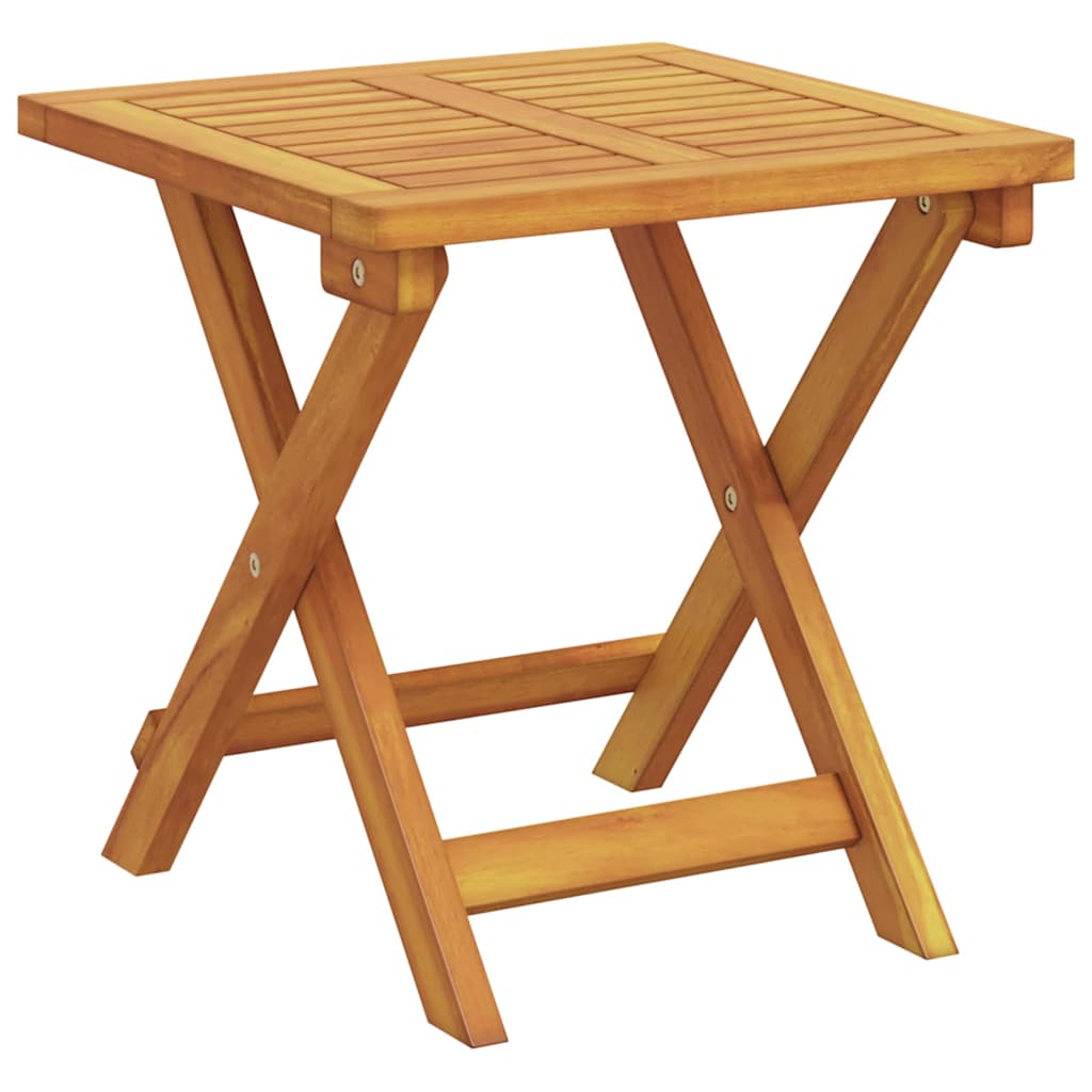 vidaXL Ligbedden (set van 2) met Tafel en Kussen van Massief Acaciahout