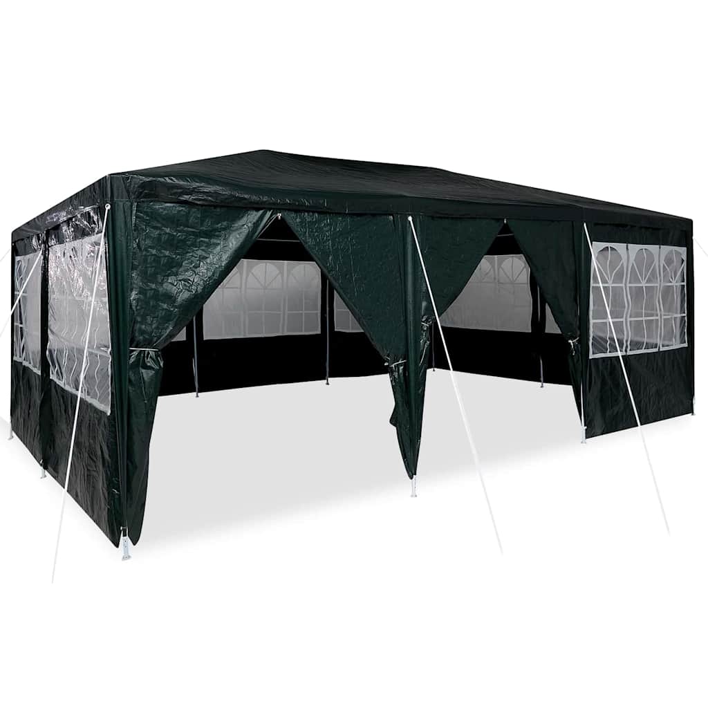vidaXL Partytent met 10 Groene Zijkanten 6x4 m PE