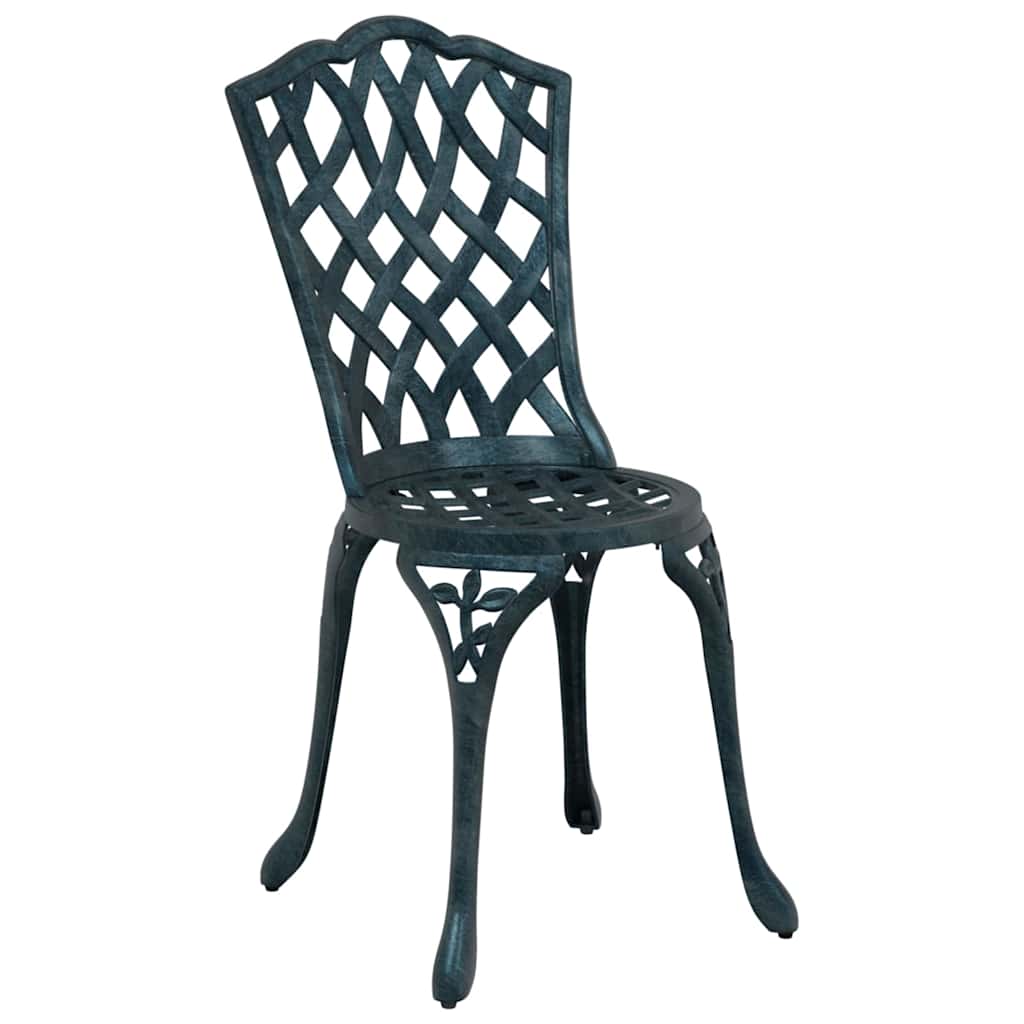 vidaXL Tuinstoelen 2 stuks in groen, gietaluminium