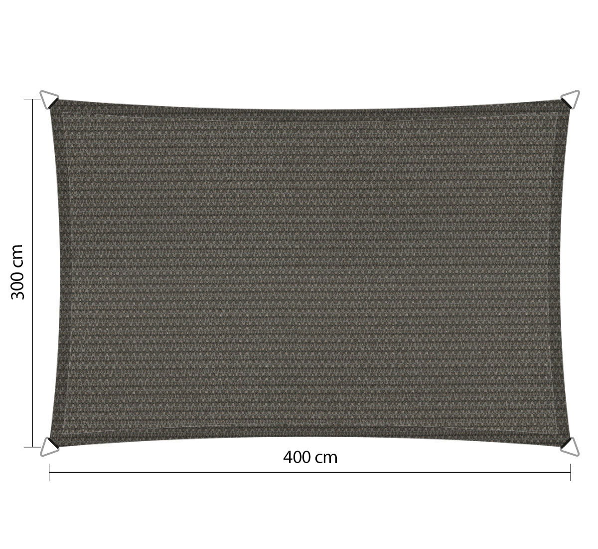 Shadow comfort Rechthoek 3,00x4,00 m Cool Grey - 