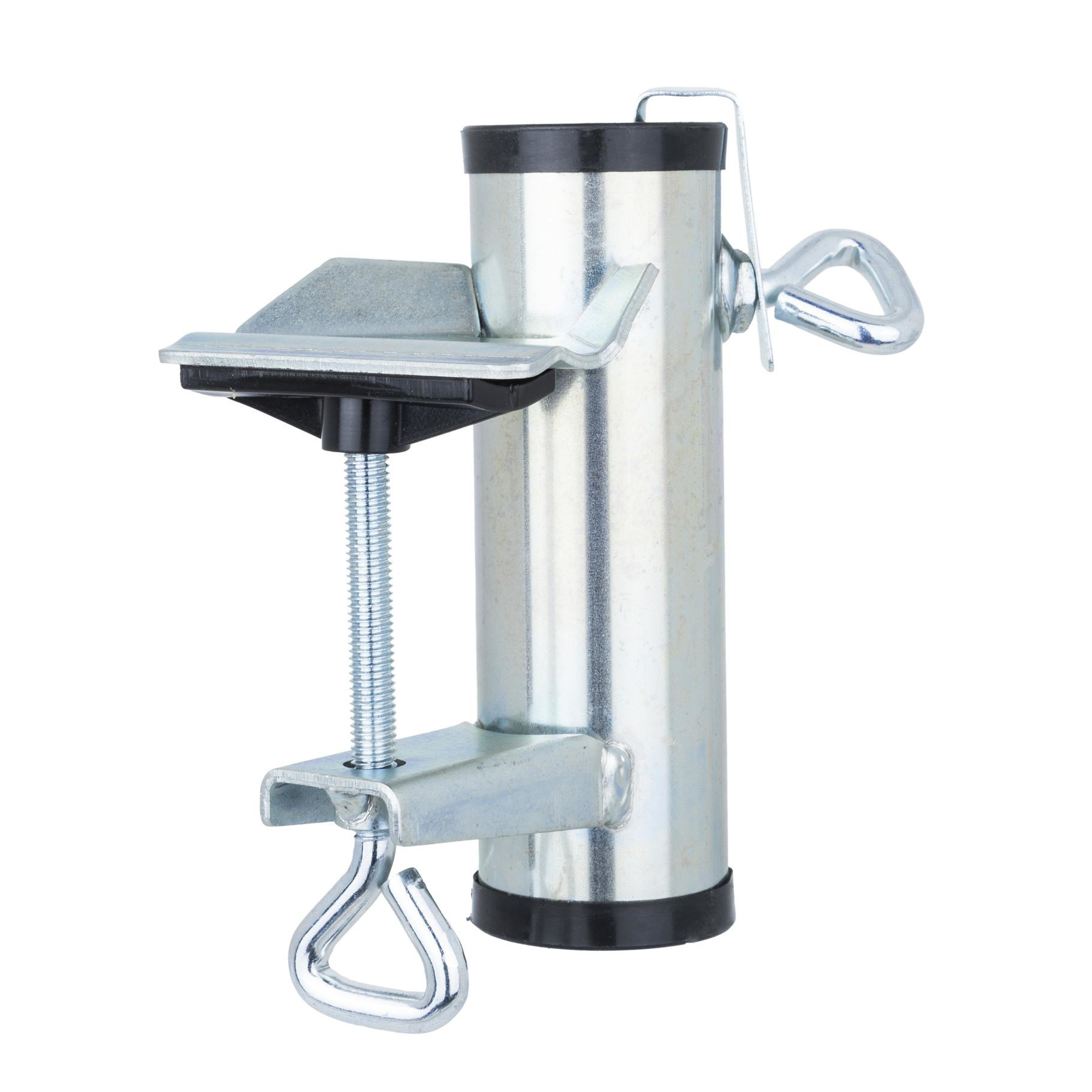 HI Parasolhouder voor balkon - zilver - metaal - parasolbevestiging - max 3,8 cm -