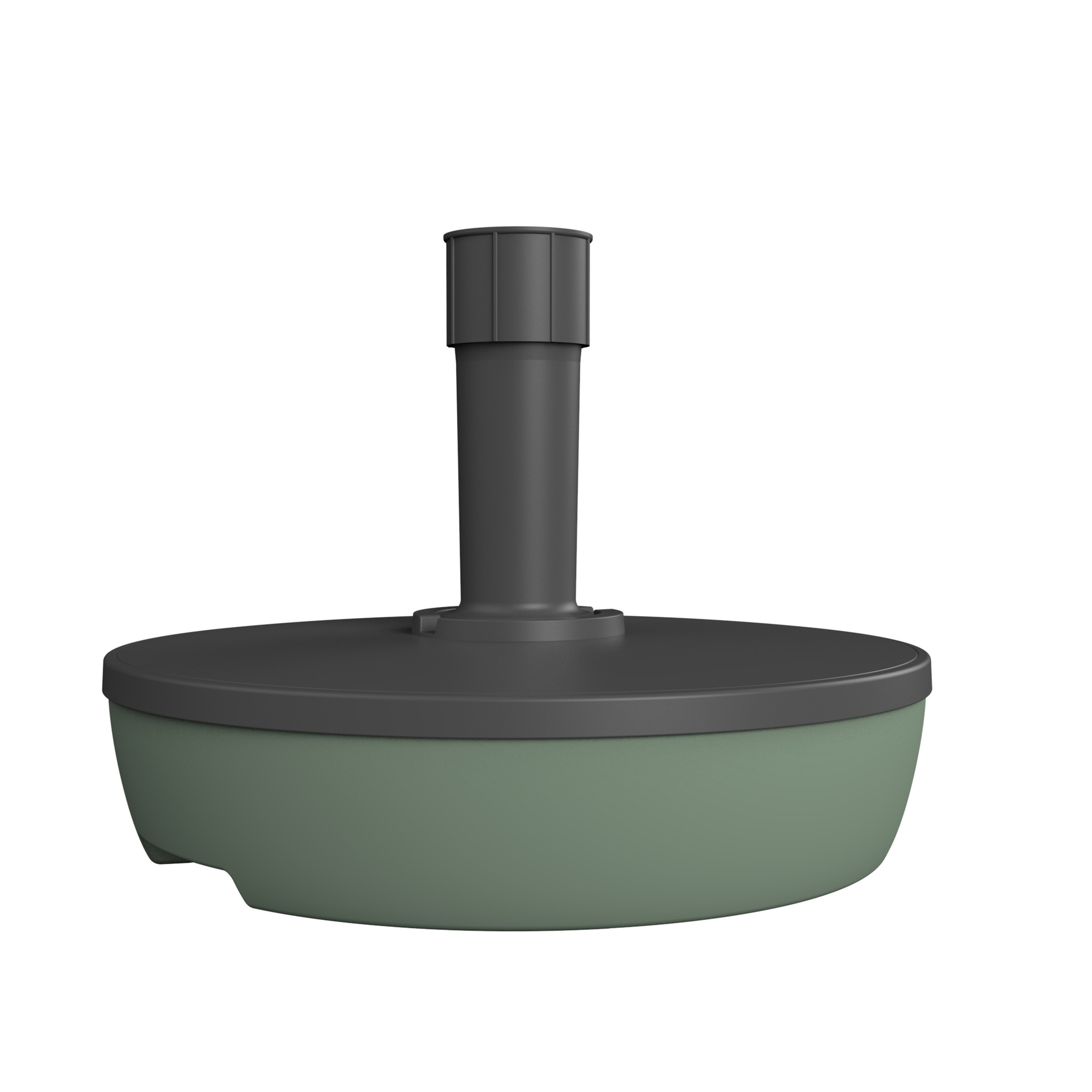 EDA Parasolvoet Elegance - rond - olijfgroen - D49 cm - 20 liter - kunststof - vulbaar -