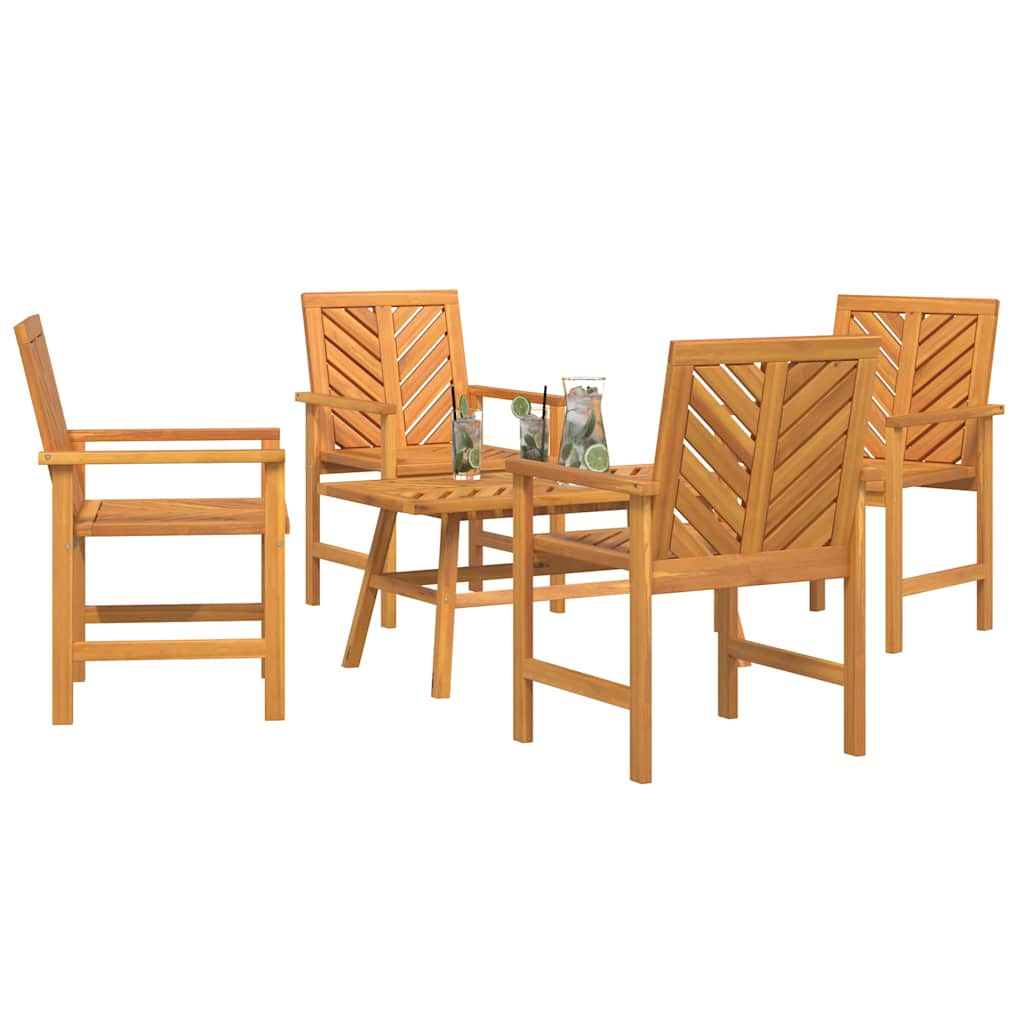 vidaXL Tuin Lounge Set 3 pcs Bruin Massief acaciahout