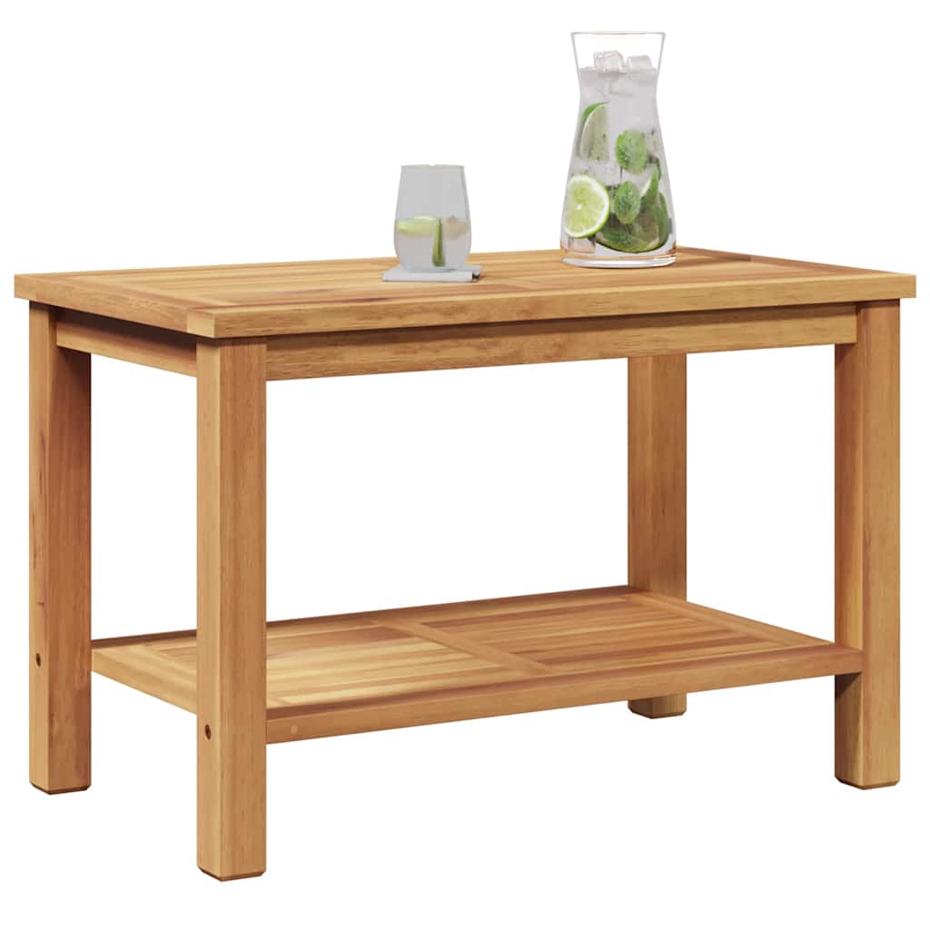 vidaXL Salontafel Bruin 70 x 40 x 45 cm Massief teakhout