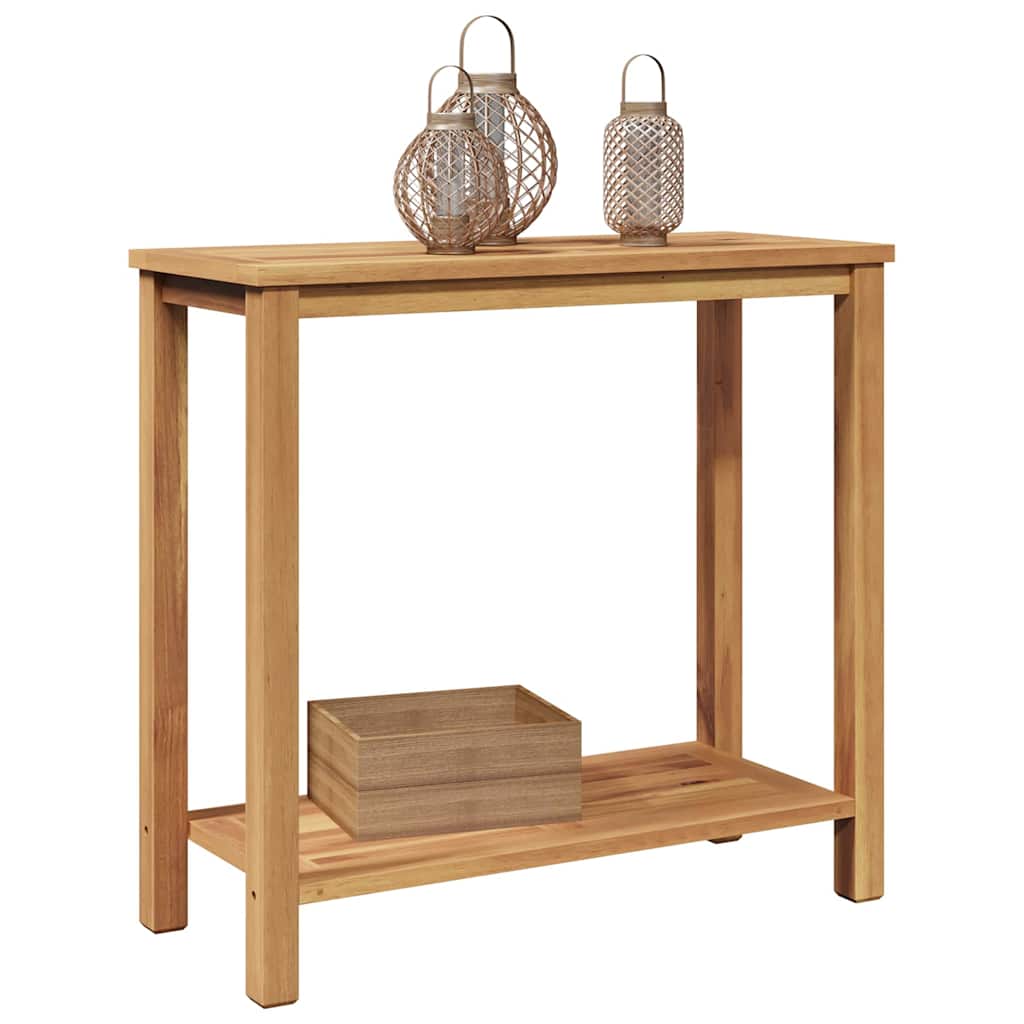 vidaXL Salontafel met opslag Bruin 85 x 35 x 75 cm Massief teakhout
