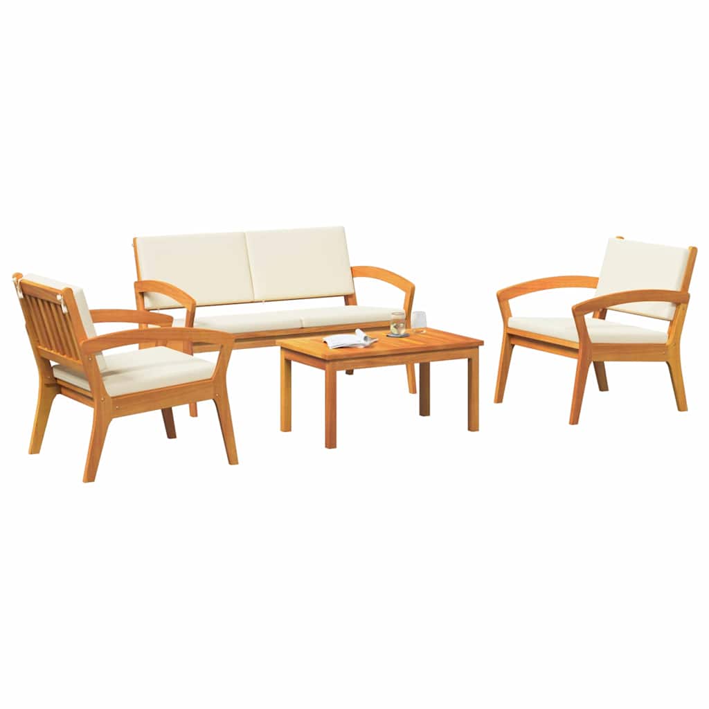 vidaXL Bistroset 4 pcs Bruin 75 x 45 x 38cm Massief acaciahout